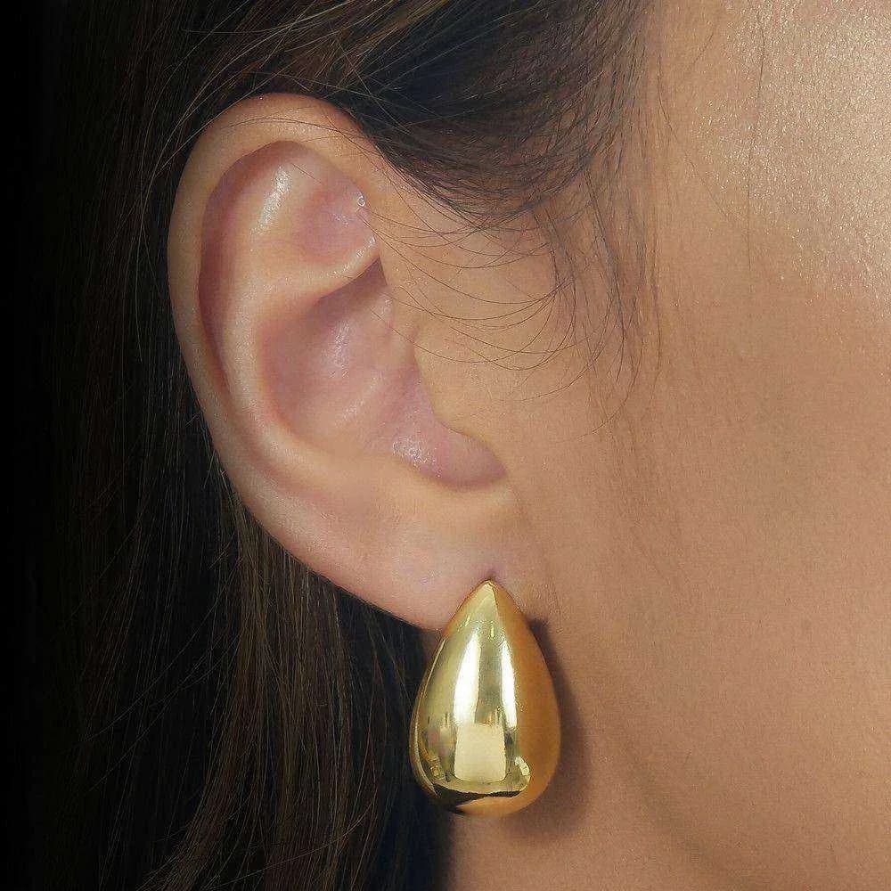 Brinco Dourado Gota · Banhado a Ouro 18k
